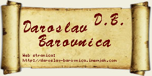 Daroslav Barovnica vizit kartica